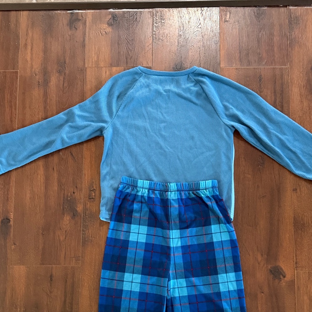 Nintendo Super Mario Blue Pajama Set Boys Size 10 Like New - Picture 3 of 3